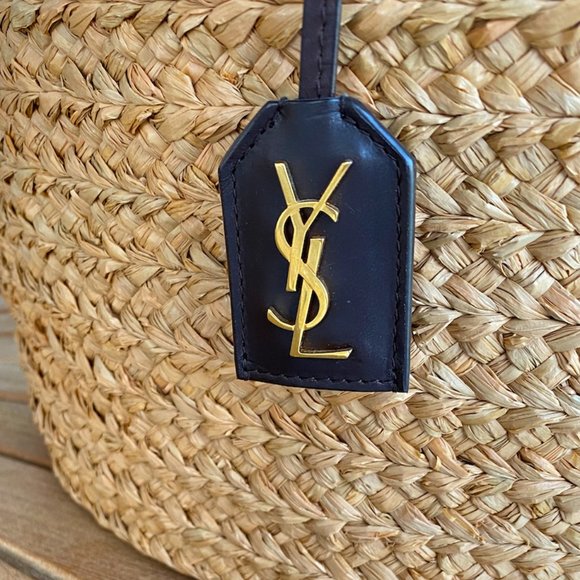 SOLD✨Saint Laurent Medium Panier Straw Tote - Picture 5 of 13